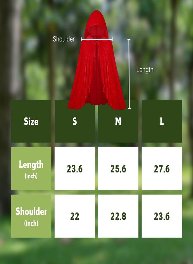 GRAJTCIN Little Red Riding Hood Cape Costume for Women Pure Red L - Image 3